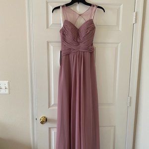 Azazie Magdalena Dress in Vintage Mauve NWT